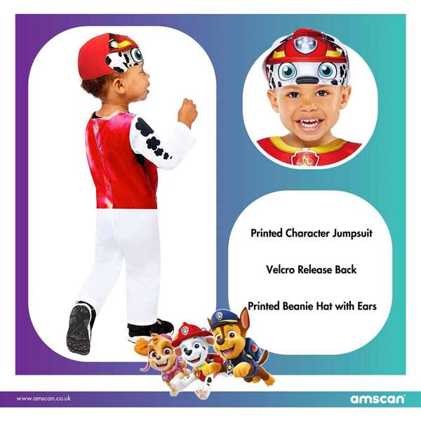 Liragram Disfraz Marshall Baby 18-24 mois costume Pat' Patrouille pour enfant garçon