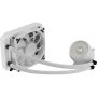 Aerocool Mirage L120 Kit de Refroidissement Liquide pour PC, Ventilateur 120 mm, RGB adressable, Radiateur Aluminium, Pompe en Cuivre, Blanc
