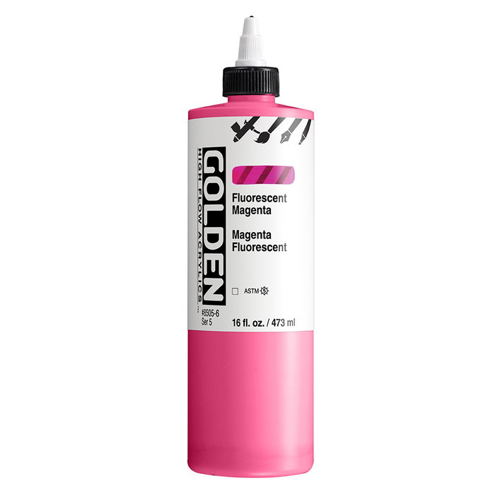 Golden Peinture Acrylique High Flow Magenta Fluorescente 473 ml Golden Peinture Acrylique High Flow Magenta Fluorescente 473 ml