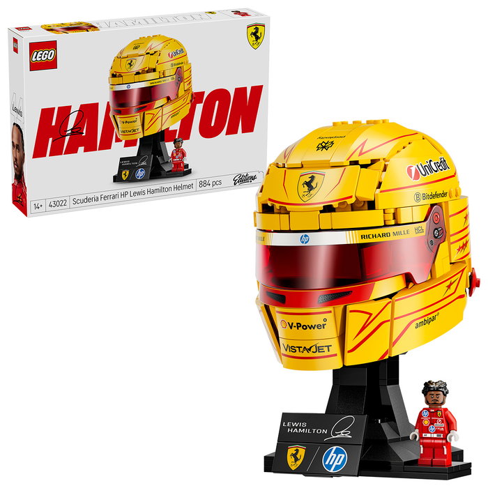 LEGO Éditions 43022 Scuderia Ferrari HP Casque de Lewis Hamilton - Maquette de Produit F1 LEGO Éditions 43022 Scuderia Ferrari HP Casque de Lewis Hamilton - Maquette de Produit F1