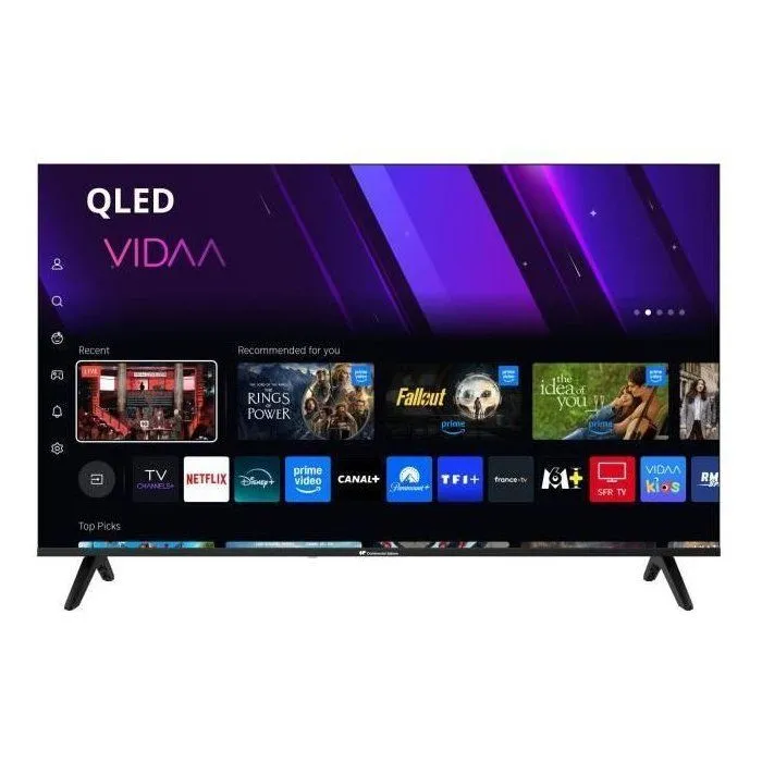 Continental Edison Téléviseur LED QLED 50" (127 cm) CELED50SVQLD25B6 - 3xHDMI, 2xUSB, Noir - Qualité d'image éclatante pour cinéma à domicile Continental Edison Téléviseur LED QLED 50" (127 cm) CELED50SVQLD25B6 - 3xHDMI, 2xUSB, Noir - Qualité d'image éclatante pour cinéma à domicile