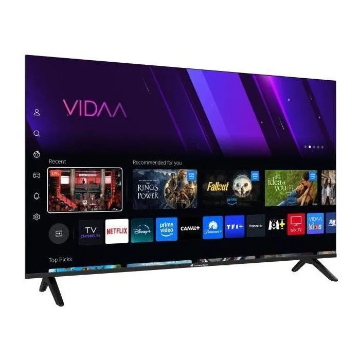 Continental Edison Téléviseur LED QLED 50" (127 cm) CELED50SVQLD25B6 - 3xHDMI, 2xUSB, Noir - Qualité d'image éclatante pour cinéma à domicile Continental Edison Téléviseur LED QLED 50" (127 cm) CELED50SVQLD25B6 - 3xHDMI, 2xUSB, Noir - Qualité d'image éclatante pour cinéma à domicile