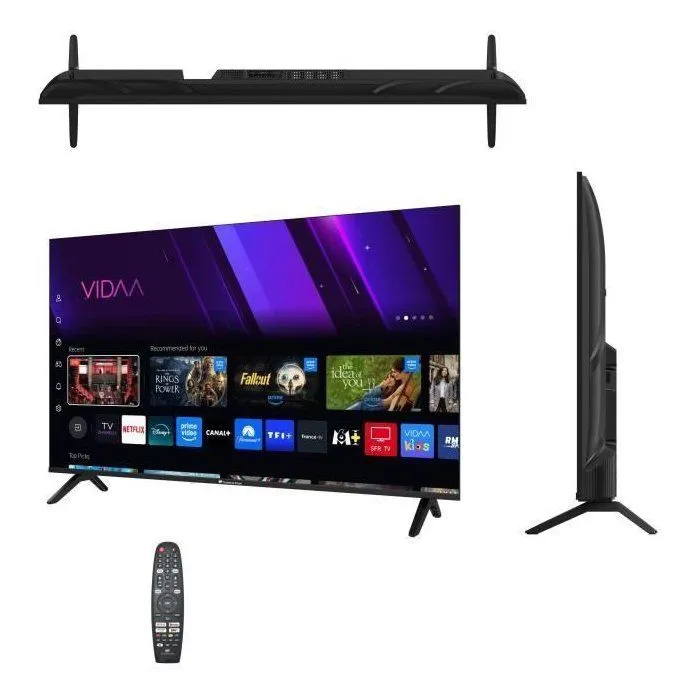 Continental Edison Téléviseur LED QLED 50" (127 cm) CELED50SVQLD25B6 - 3xHDMI, 2xUSB, Noir - Qualité d'image éclatante pour cinéma à domicile Continental Edison Téléviseur LED QLED 50" (127 cm) CELED50SVQLD25B6 - 3xHDMI, 2xUSB, Noir - Qualité d'image éclatante pour cinéma à domicile