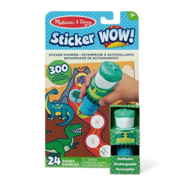 MELISSA&DOUG Sticker WOW! Dinosaures avec tampon Olive et 300 autocollants