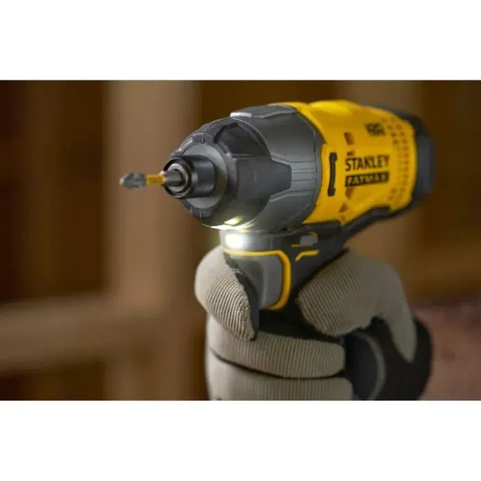 Stanley Fatmax Visseuse à chocs sans fil 18V Brushless - SFMCF800D1K-QW - Couple 165 Nm, Batterie 2 Ah, Chargeur, LED, Embout Rapide