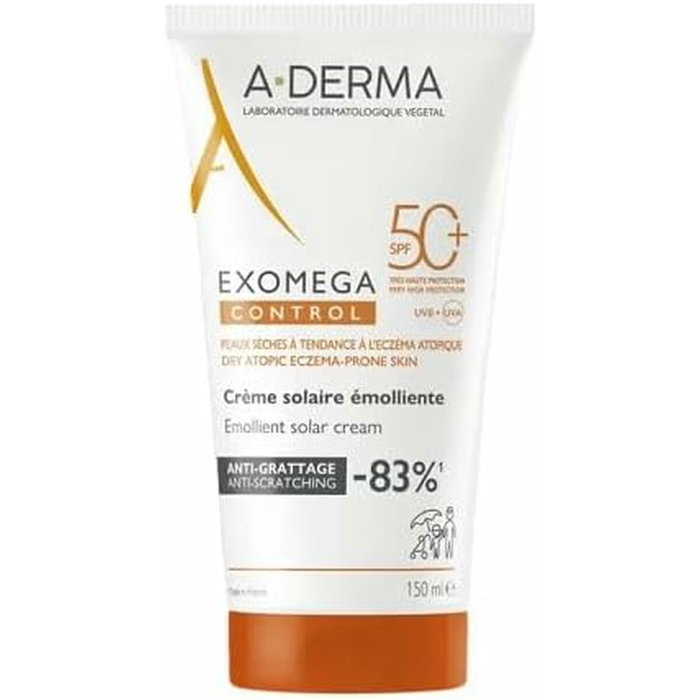 A-Derma EXOMEGA CONTROL Crème solaire émolliente SPF 50+ 150 ml