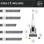 Hoover HW5 Aspirateur Laveur sans Fil Blanc et Gris Glacé, 230W