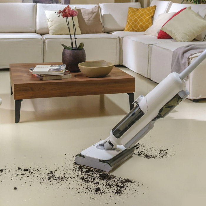Hoover HW5 Aspirateur Laveur sans Fil Blanc et Gris Glacé, 230W Hoover HW5 Aspirateur Laveur sans Fil Blanc et Gris Glacé, 230W