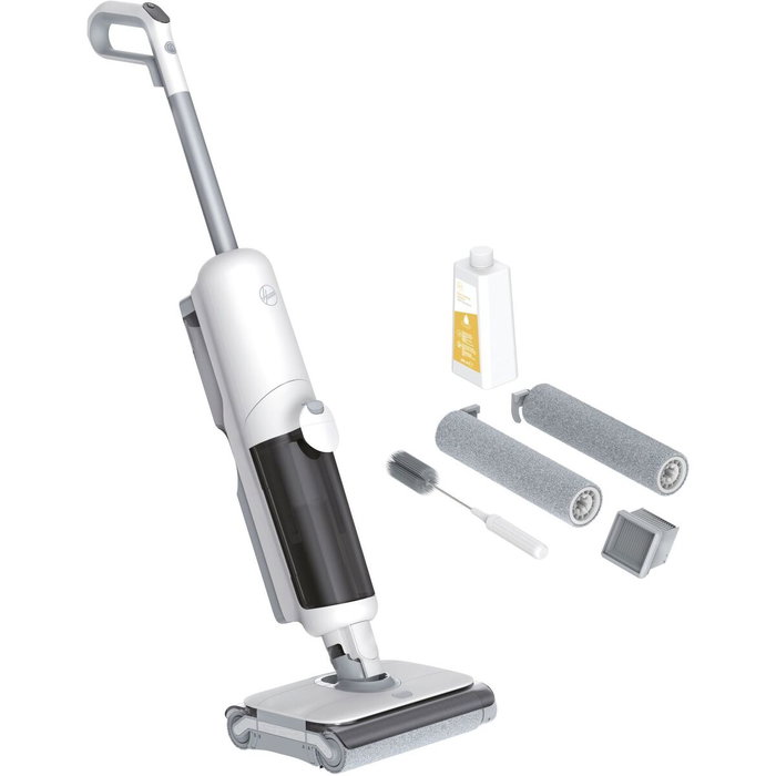 Hoover HW5 Aspirateur Laveur sans Fil Blanc et Gris Glacé, 230W Hoover HW5 Aspirateur Laveur sans Fil Blanc et Gris Glacé, 230W