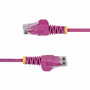 Connecteur RJ45 Catégorie 6 FTP Startech N6PAT15MPKS Rose 15 m