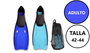 Poessa Aletas de natation avec talon fermé - Taille XL 42/43/44 en bolsa - Modèles surtidos