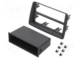 ACV Cadre de radio gris pour Fiat Panda (2003+) 2 ISO