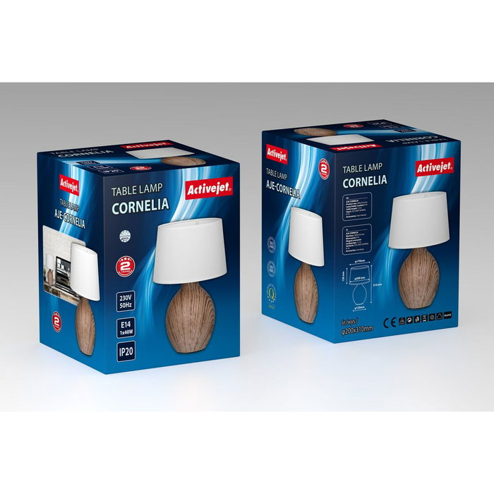 Lampe de bureau Activejet AJE-CORNELIA Noir Bois Lampe de bureau Activejet AJE-CORNELIA Noir Bois