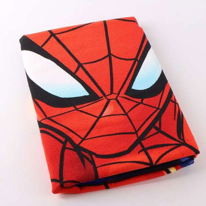 Serviette de plage Spider-Man Bleu 70 x 140 cm