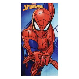 Serviette de plage Spider-Man Bleu 70 x 140 cm
