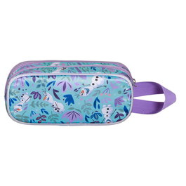 KARACTERMANIA Porte-tout Scolaire 3D Disney La Reine des Neiges 2 - Double Compartiment à Fermeture Éclair - 9,5x22x8 cm