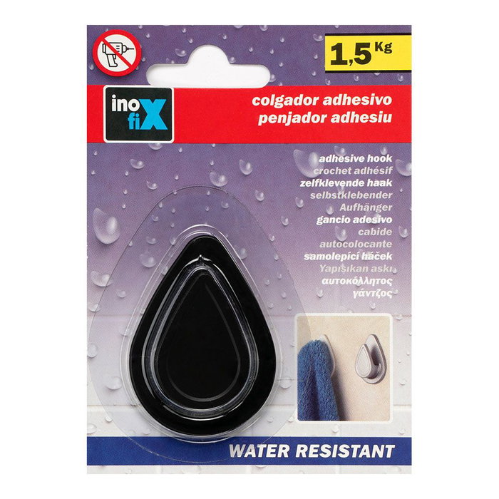 Inofix Support résistant à l'eau modèle Gota noir mat
