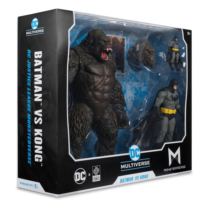 DC Justice League Monsterverse DC Multiverse pack de 2 figurines Batman & Kong 29 cm DC Justice League Monsterverse DC Multiverse pack de 2 figurines Batman & Kong 29 cm