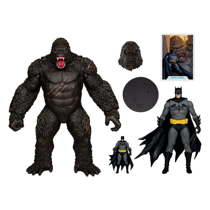 DC Justice League Monsterverse DC Multiverse pack de 2 figurines Batman & Kong 29 cm DC Justice League Monsterverse DC Multiverse pack de 2 figurines Batman & Kong 29 cm