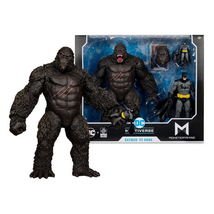 DC Justice League Monsterverse DC Multiverse pack de 2 figurines Batman & Kong 29 cm DC Justice League Monsterverse DC Multiverse pack de 2 figurines Batman & Kong 29 cm