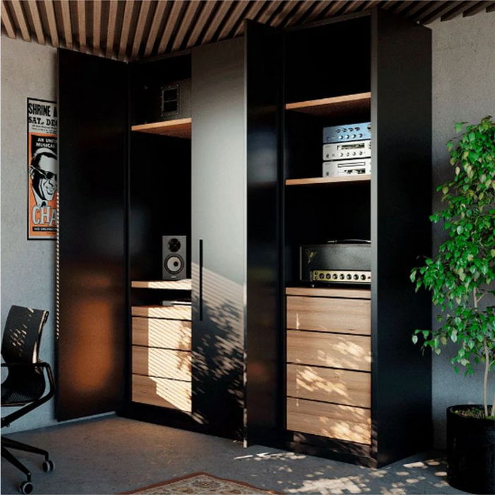 BORTOLUZZI Exedra Mécanisme Coulissant pour Portes Escamoteables et Pliables, Gauche, Hauteur Porte 1930-2230 mm