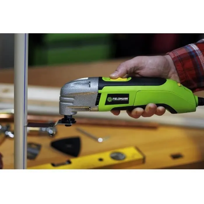 Fieldmann - FDB 200301-E - Outil multifonction 300 W avec vitesse variable (15 000-22 000 tr/min) - Mallette de transport - Lot de 11 accessoires pour ponçage, grattage et coupe