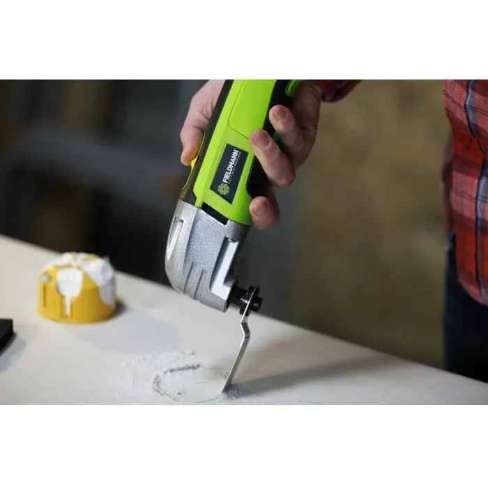 Fieldmann - FDB 200301-E - Outil multifonction 300 W avec vitesse variable (15 000-22 000 tr/min) - Mallette de transport - Lot de 11 accessoires pour ponçage, grattage et coupe