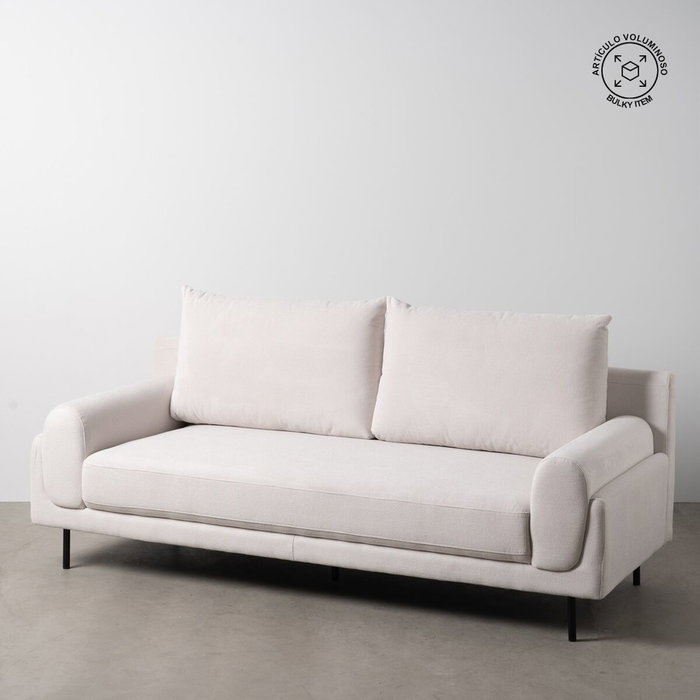 BigBuy Home Canapé Crème 216 x 86 x 90 cm