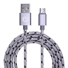 Garbot Grab&Go Câble Micro-USB tressé 1m Argent