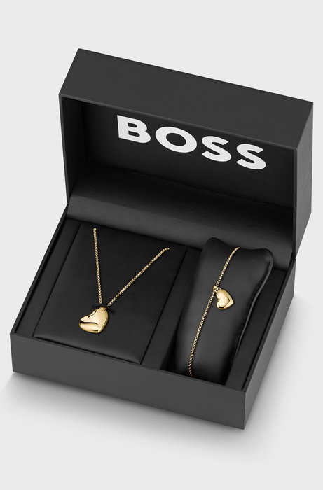 Hugo Boss Set de bijoux 1570174 avec collier et bracelet doré