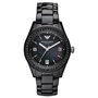 Armani AR1423 montre analogique en céramique noire