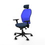 Piqueras y Crespo Chaise de Bureau avec Appui-tête Jorquera 3D036N2 Blue marine