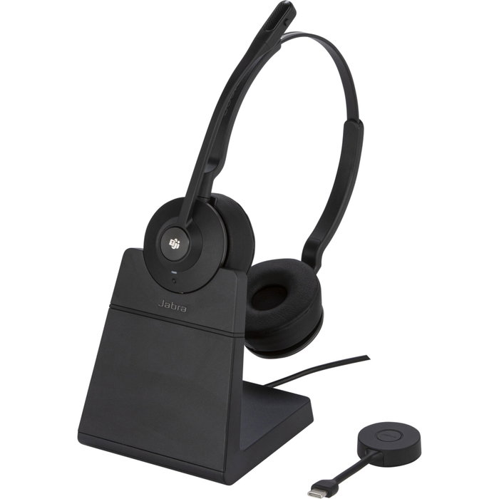 Jabra Engage 55 SE Stereo USB-C MS avec support et adaptateur DECT - Noir
