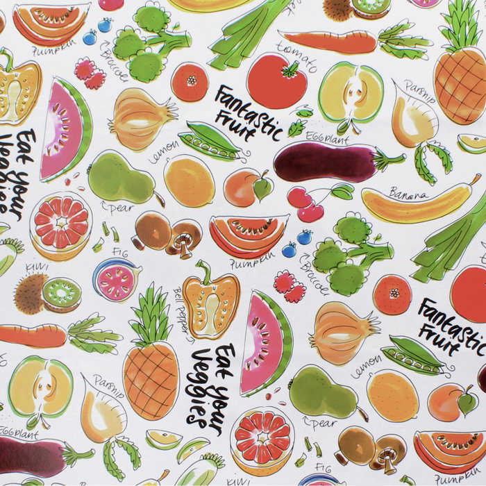 ORYX Nappe en Rouleau Fruits Fantasia 140 cm x 20 m ORYX Nappe en Rouleau Fruits Fantasia 140 cm x 20 m