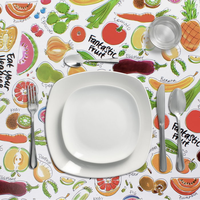 ORYX Nappe en Rouleau Fruits Fantasia 140 cm x 20 m ORYX Nappe en Rouleau Fruits Fantasia 140 cm x 20 m