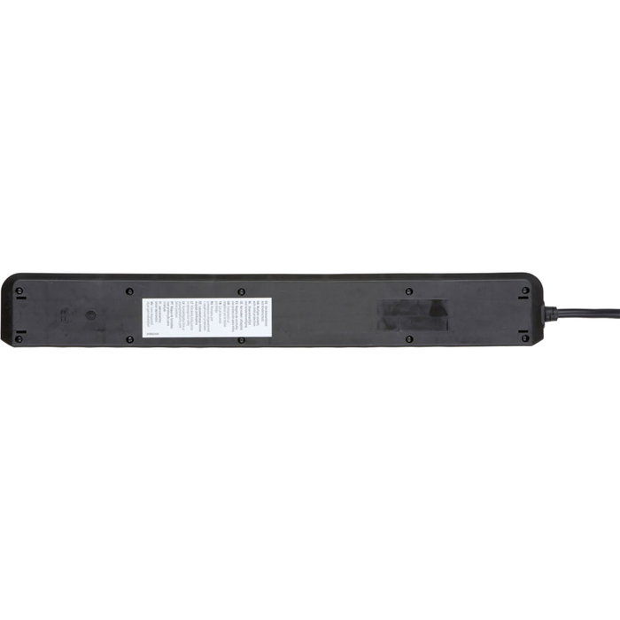 Brennenstuhl Eco-Line Multiprise 8 prises avec interrupteur, noir, 3 m