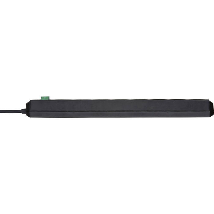 Brennenstuhl Eco-Line Multiprise 8 prises avec interrupteur, noir, 3 m