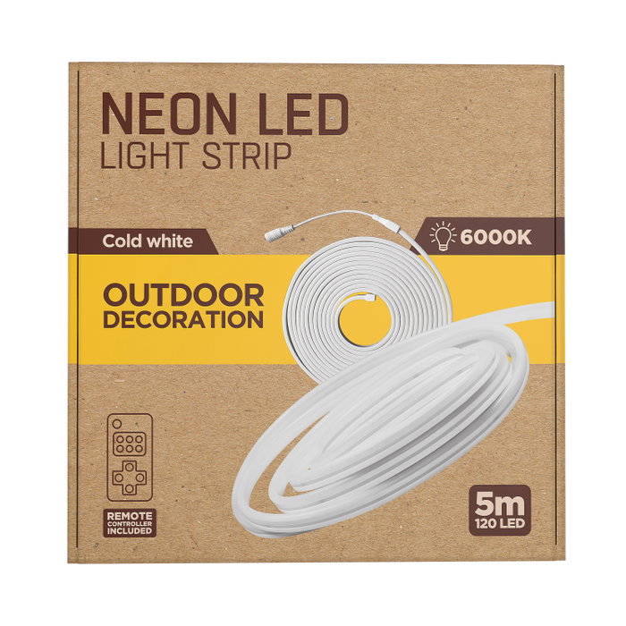 Muvit Tira LED Io Neon IP65 5 mètres 2600lm Blanc Chaud/Moyen/Froid avec Télécommande