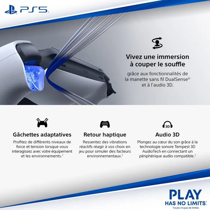 Sony PlayStation Portal - Lecteur à distance pour PS5 et PS4 - Noir Midnight - Sans fil et portable