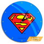 Horloge murale Superman DC Comics - Revêtement brillant, mouvement silencieux à quartz, diamètre 30,5 cm, pile AA requise