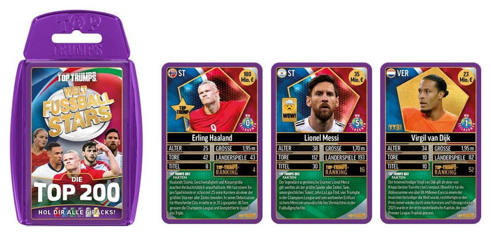 Winning Moves World Football Stars jeu de cartes 200 Pack (Allemand) Winning Moves World Football Stars jeu de cartes 200 Pack (Allemand)