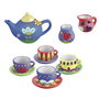 Tachan Set de Thé en Céramique Little Artist à Peindre DIY - R.56980/DIY002 - Tachan avec 1 Théière, 1 Sucrier, 1 Pot à Lait, 4 Tasses, 4 Soucoupes, 12 Peintures et 2 Pinceaux