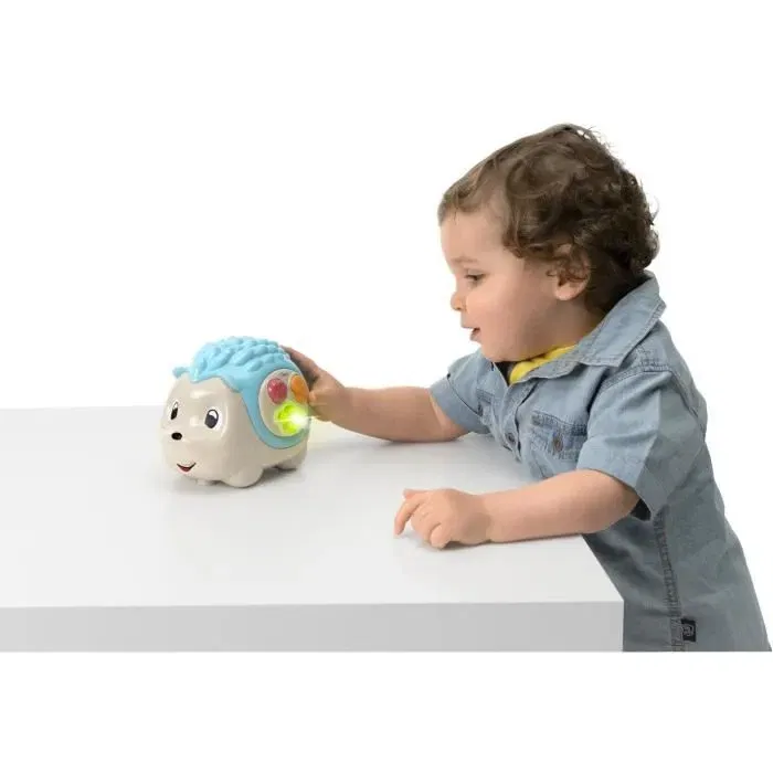 Chicco - Jouet d'éveil et veilleuse Hérisson Sensoriel Day&Night - Centre d'activités lumineux et musical pour bébé dès la naissance - Bleu