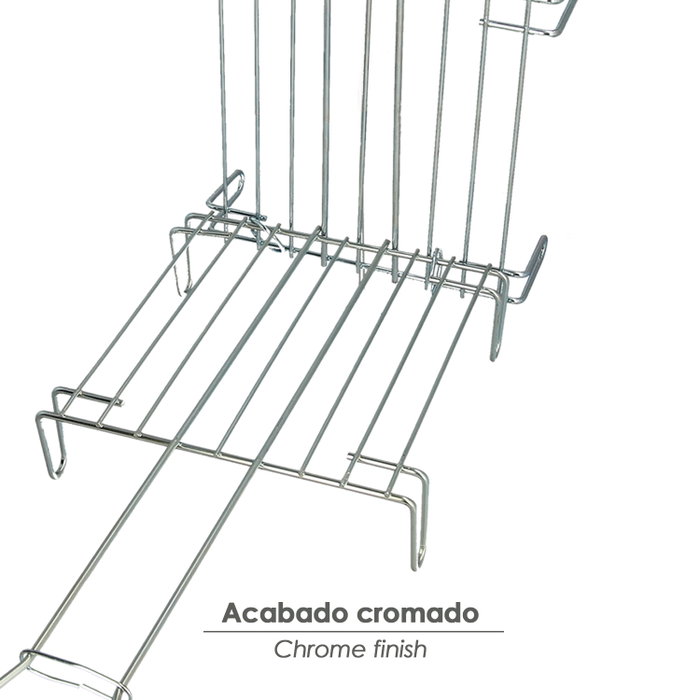 SATURNIA Grille barbecue double Nº 1 25x25 cm. chromée SATURNIA Grille barbecue double Nº 1 25x25 cm. chromée
