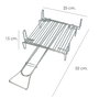 SATURNIA Grille barbecue double Nº 1 25x25 cm. chromée