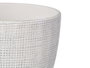 Ibergarden Lot de 2 pots carrés blancs 20 et 26 cm en céramique (Set de 2)