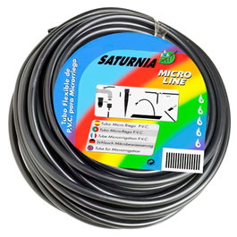 SATURNIA Tuyau PVC micro-irrigation goutte à goutte (rouleau 25 mètres) de 25m