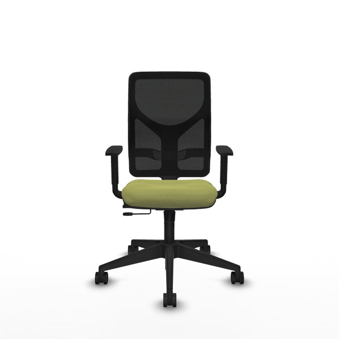 Chaise Motilla Synchrone/Traslack tissu Vert olive Maille Noir Base pyramidale noire Accoudoir 1D Sans appui-tête Roulettes 65mm nylon Chaise Motilla Synchrone/Traslack tissu Vert olive Maille Noir Base pyramidale noire Accoudoir 1D Sans appui-tête Roulettes 65mm nylon