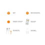 Cristalrecord Ampoule LED Rechargeable USB E27 6W Dimmable 500 lm