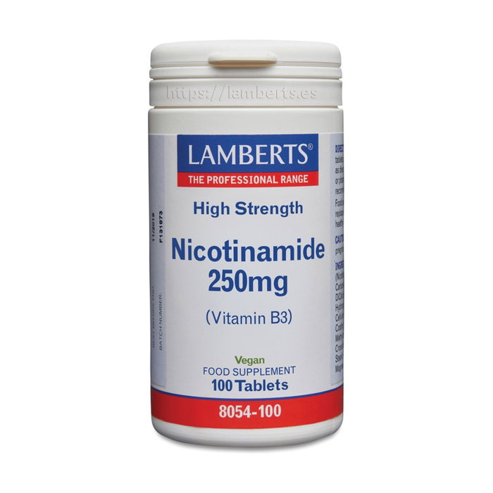 Lamberts Nicotinamide 250 mg - 100 comprimés Lamberts Nicotinamide 250 mg - 100 comprimés